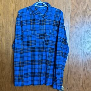 Blue Plaid Men's Shirt